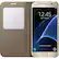 Alt View 12. Samsung - S-View Flip Cover Flip Cover for Galaxy S7 - Gold.