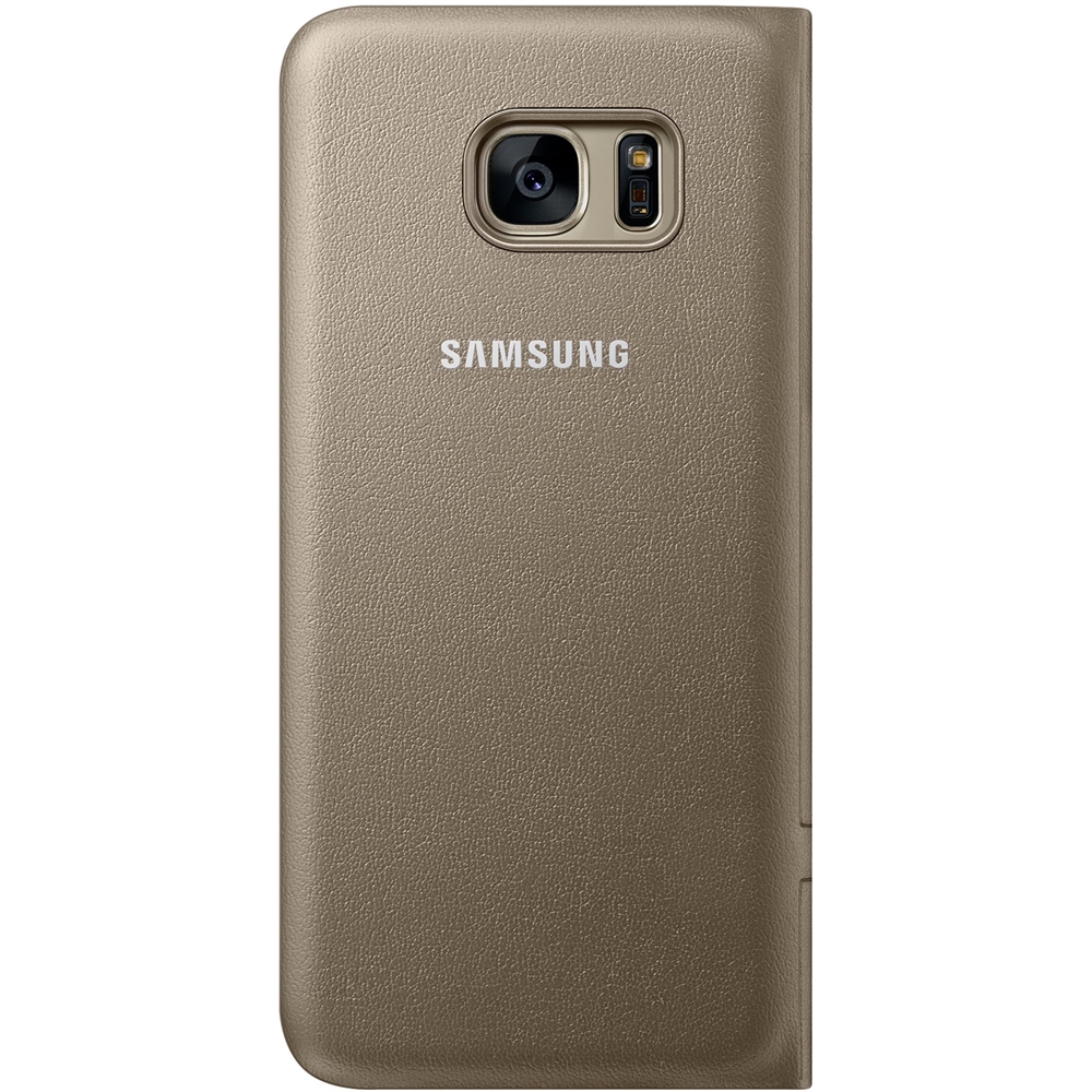 Best Buy: Samsung LED View Cover Flip for Galaxy S7 edge Gold EF-NG935PFEGUS