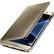 Angle. Samsung - S-View Flip Cover Flip Cover for Galaxy S7 edge - Gold.