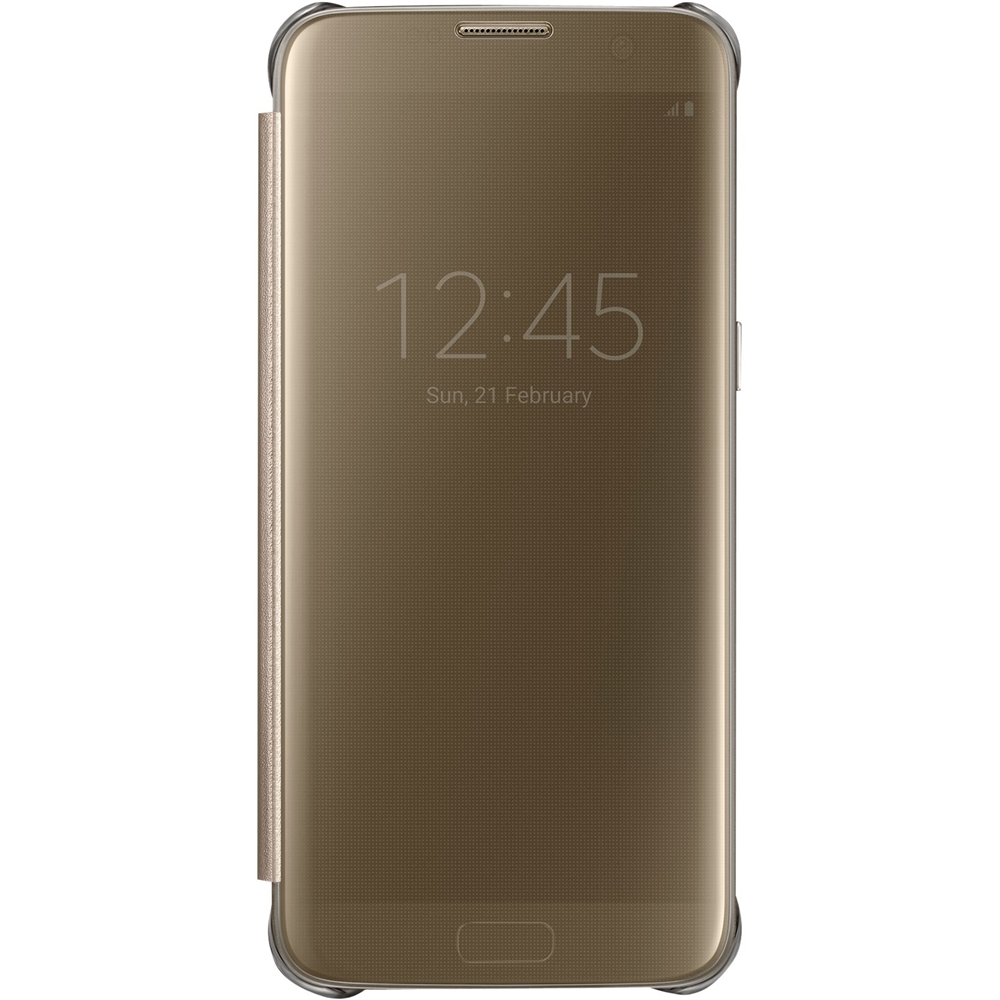 Merg vernieuwen holte Samsung S-View Flip Cover Flip Cover for Galaxy S7 edge Gold EF-ZG935CFEGUS  - Best Buy