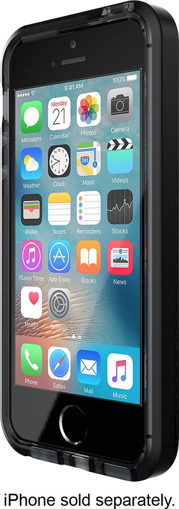 evo mesh case for iphone se, 5 and 5s - smokey/black