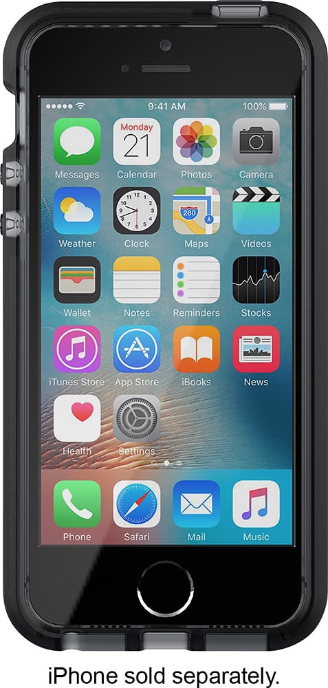 evo mesh case for iphone se, 5 and 5s - smokey/black