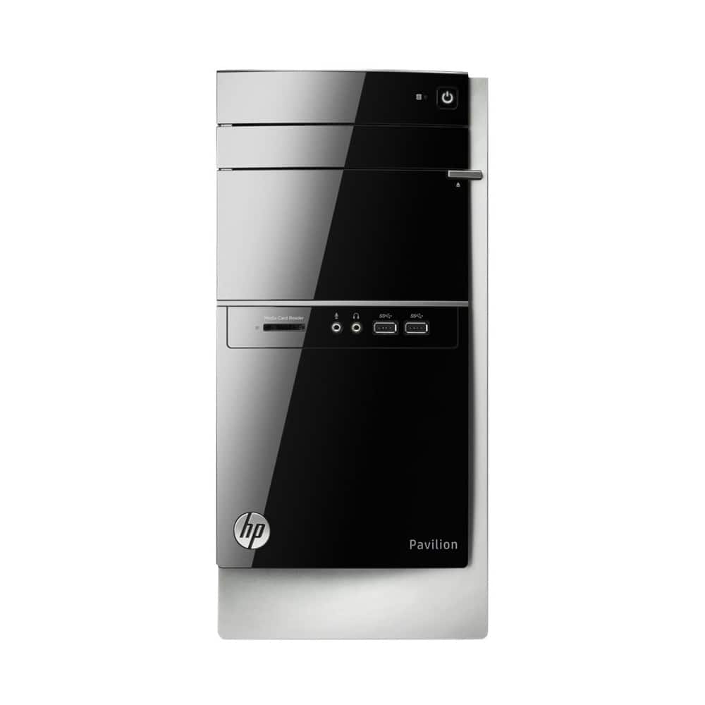 Front. HP - Refurbished Pavilion Desktop - Intel Core i3 - 4GB Memory - 1TB Hard Drive.