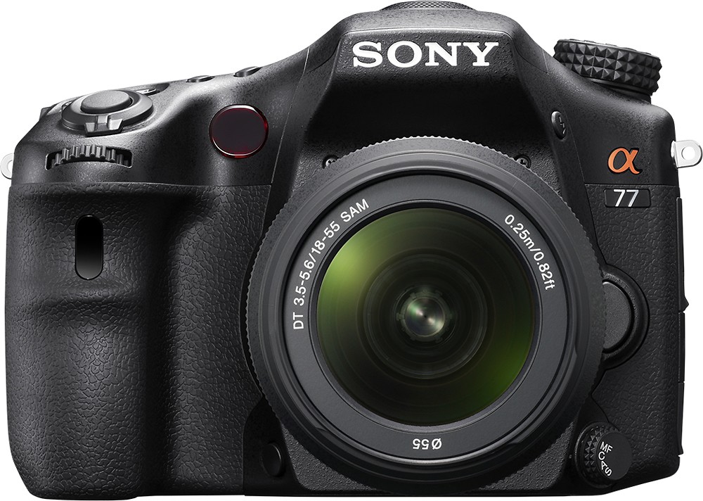 jefe juez Huerta Sony Alpha a77 DSLR Camera with 16-50mm Lens Black SLTA77VQ - Best Buy