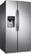 Angle. Samsung - 24.5 Cu. Ft. Side-by-Side Refrigerator with Thru-the-Door Ice and Water - Stainless Steel.