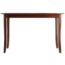 FurniFact - Square Dining Table – Small Square Kitchen Table with Solid Wood - Walnut