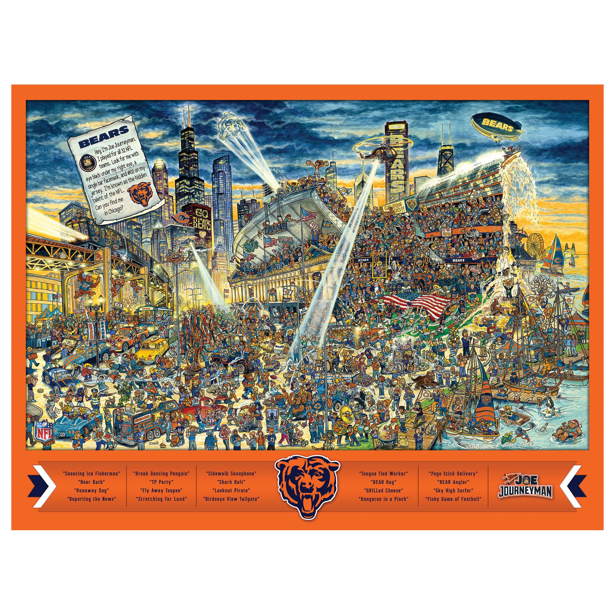 YouTheFan - Chicago Bears 500-Piece Joe Journeyman Puzzle - Multicolor price history on PriceWatchPro