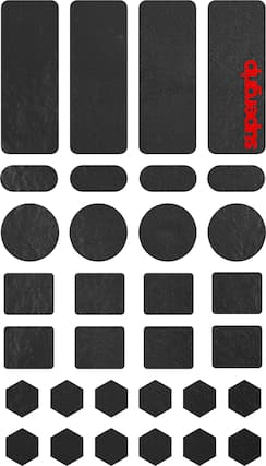 Front. Pulsar - Pulsar Supergrip Universal Grip Tape - Precut Sheet - Black.