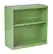 Angle. OSP Home Furnishings - Metal Bookcase - Green.