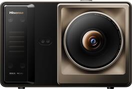 Hisense - XR10 Triple Laser 4K Smart Projector, 6000 ANSI Lumens, 6000:1 Contrast Ratio, IRIS Lens, 118% BT.2020 - Black - Dark brown