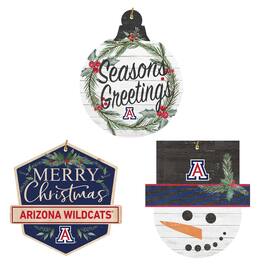 Jardine - Arizona Wildcats Ornament Bundle - White