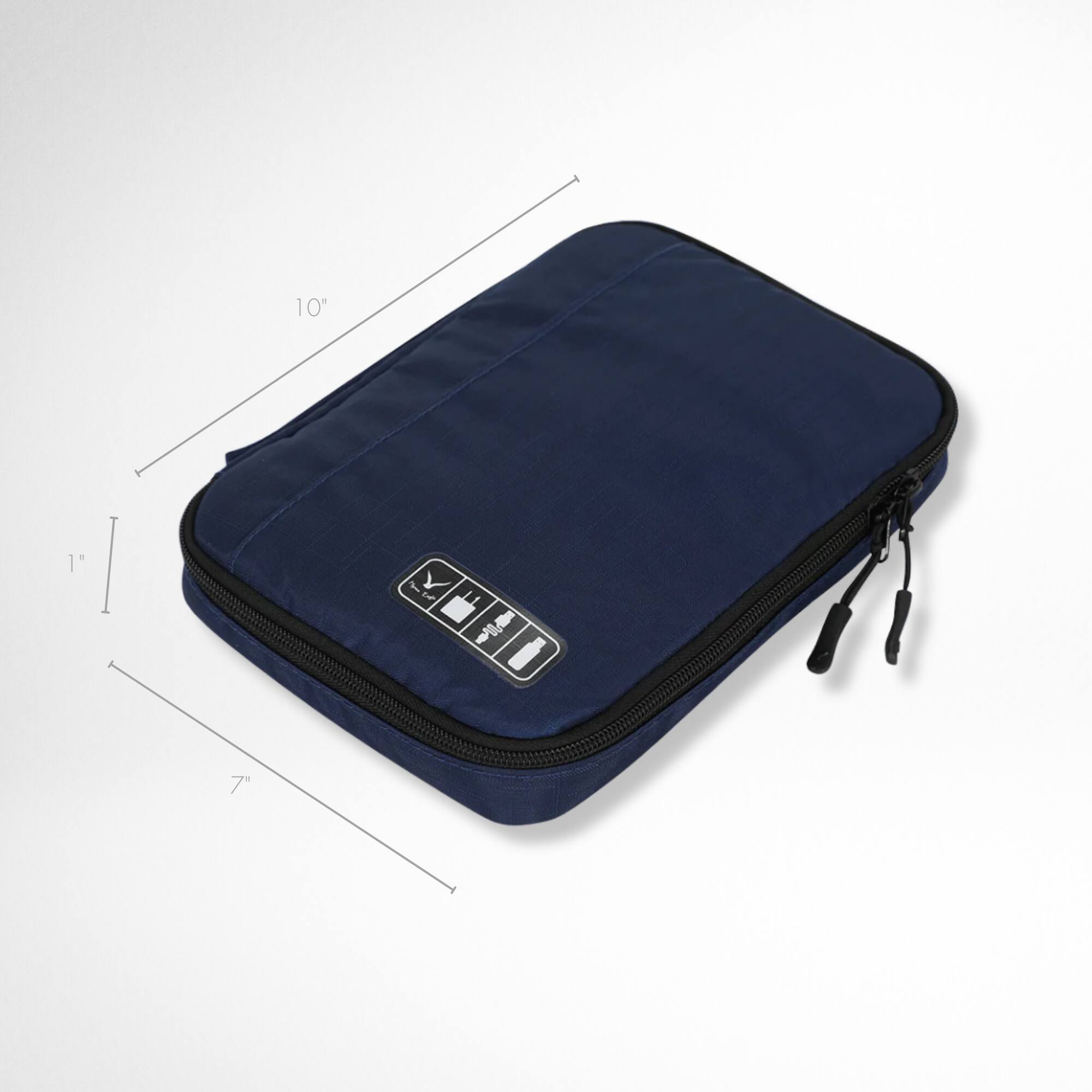Left. Hynes Eagle - Travel Tech Organizer Case - Navy.