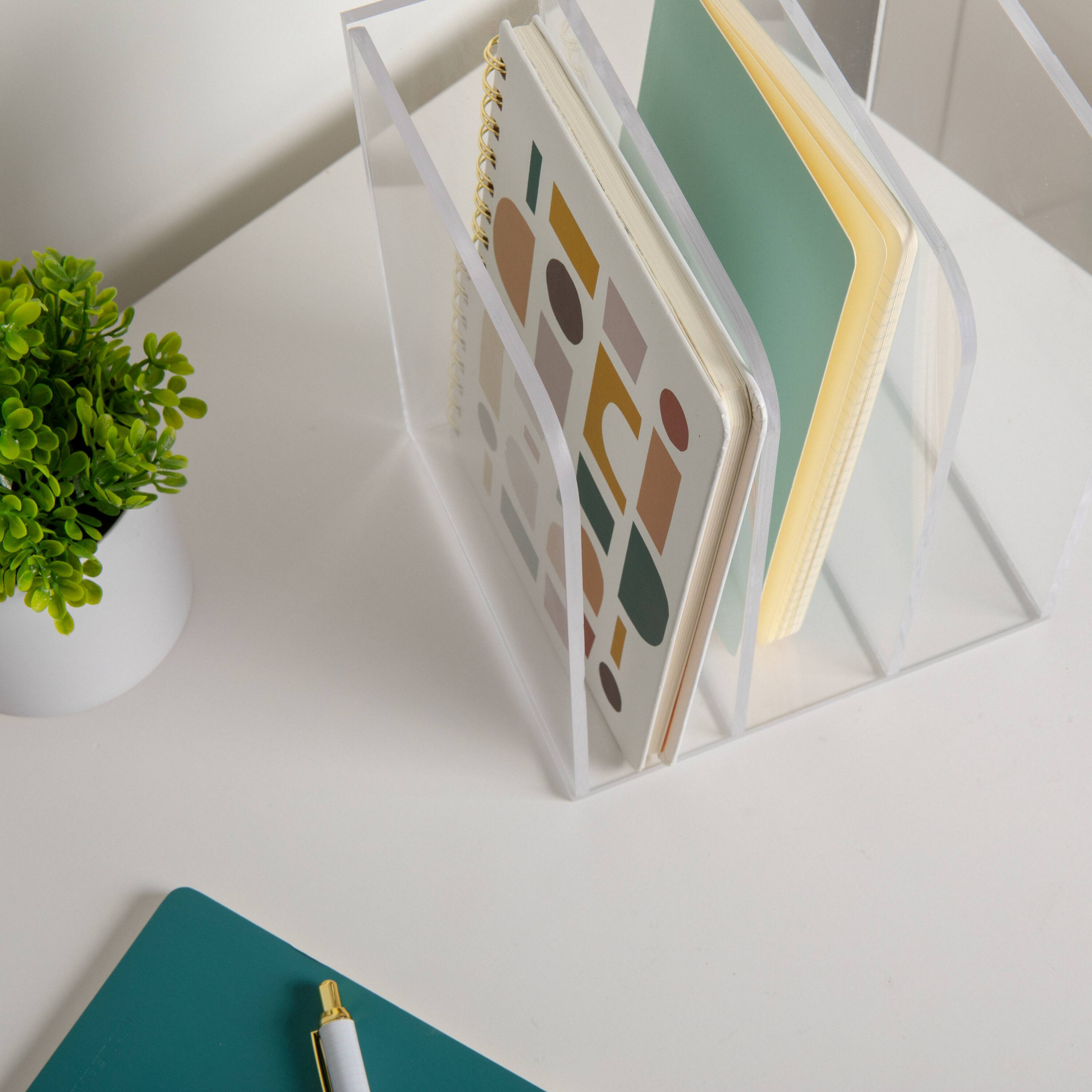 Alt View 15. Martha Stewart - Brody Premium Acrylic Desktop File Holder - Clear.