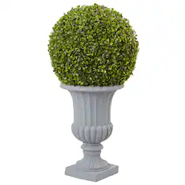BreeBe - 2.5' Boxwood Topiary with Urn (Indoor/Outdoor) - Green