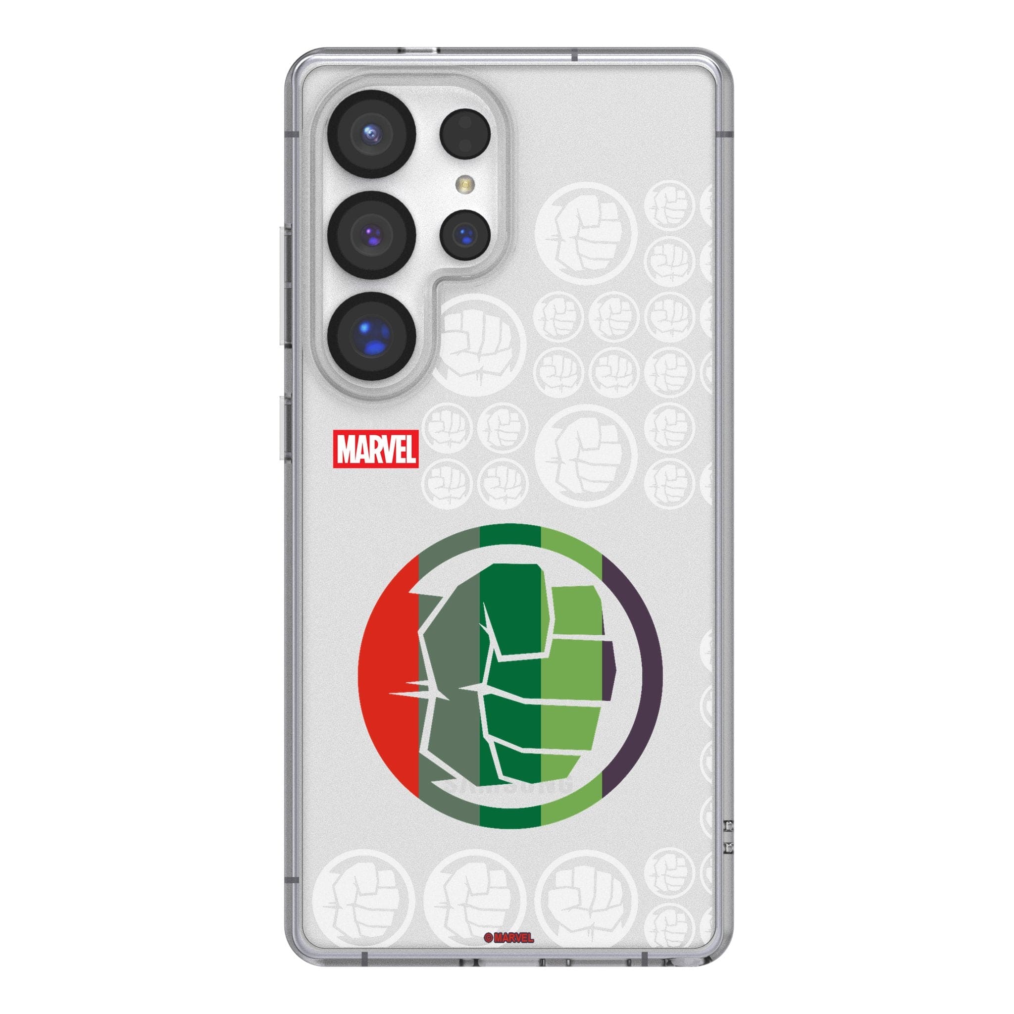 Keyscaper - Marvel Sigil Clear Phone Case - Samsung Galaxy S25 - Hulk