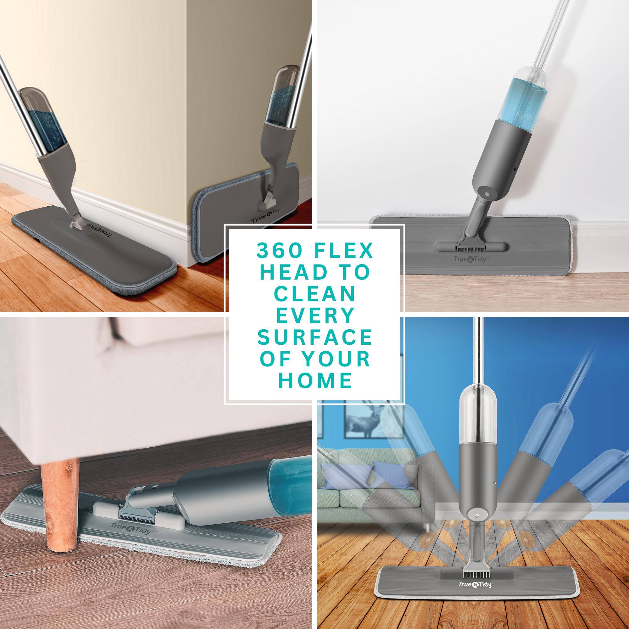 360 FLEX HEAD TO CLEAN EVERY SURFACE OF YOUR HOME