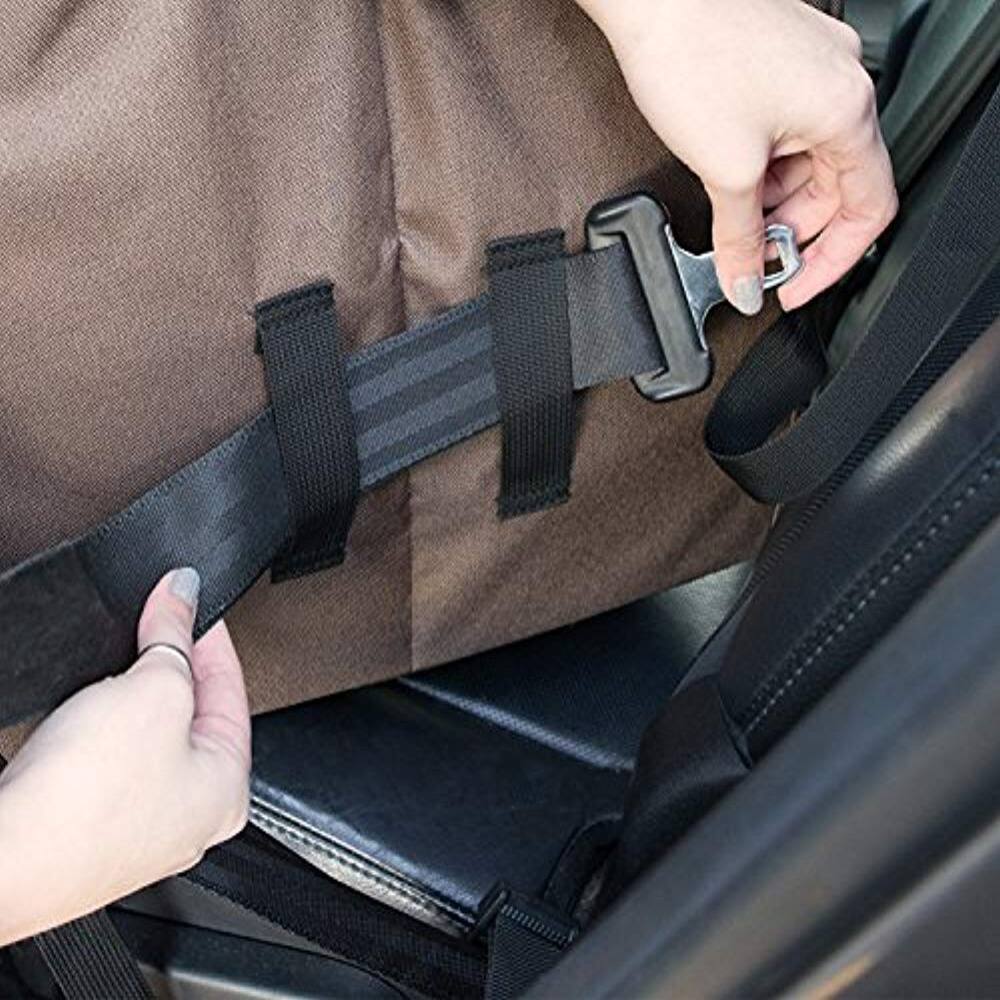 Alt View 2. Arf Pets - Dog Booster Car Seat with Adjustable Straps Foam Base Tether Strap Plush Washable Lining.