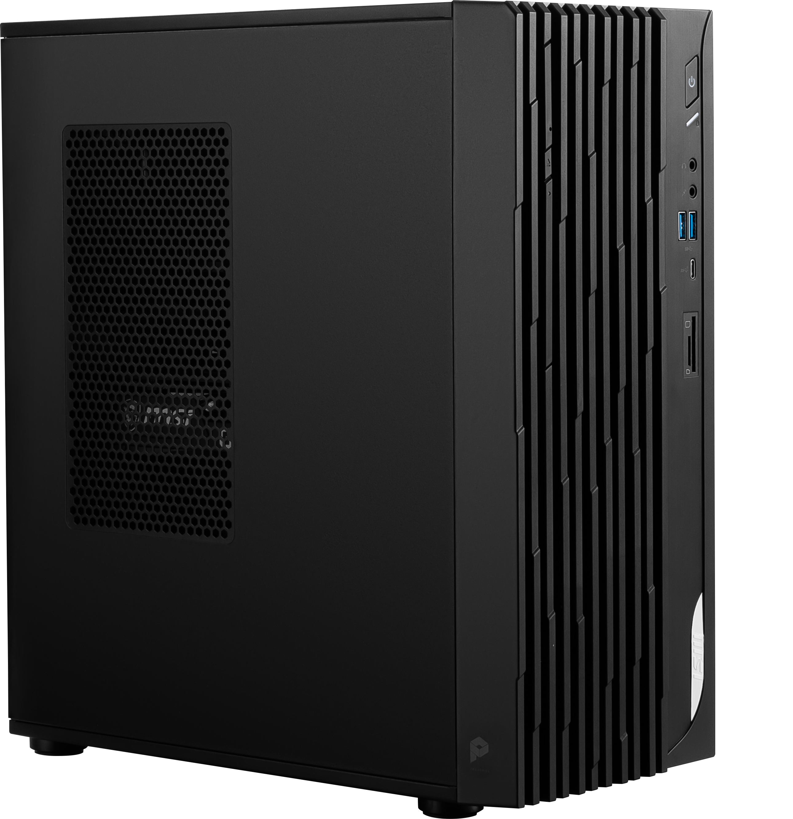 Left. MSI - MSI PRO DP180 Tower Desktop - Intel Core i7-14700F 2024 - 32GB Memory - 2TB Storage - Copilot+ PC - DP18014NVP1017 - Black.