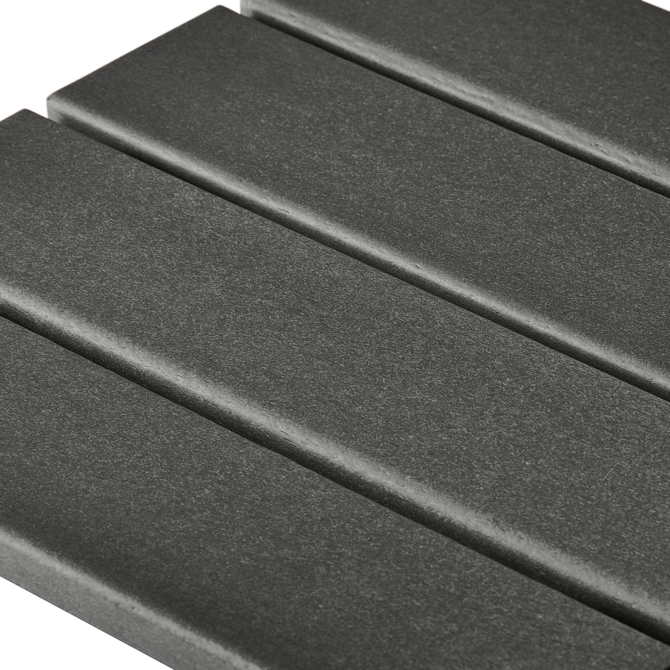 Alt View 5. WestinTrends - WestinTrends Malibu 14" square outdoor Side table for Adirondack chair - Gray.