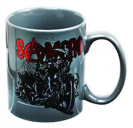 Just Funky - Sons of Anarchy SAMCRO Reaper Motorcycle 22oz Coffee Mug - Black