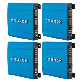 Crunch - PowerDriveX 1000 Watt 4 Channel Blue A/B Car Stereo Amplifier (4 Pack)