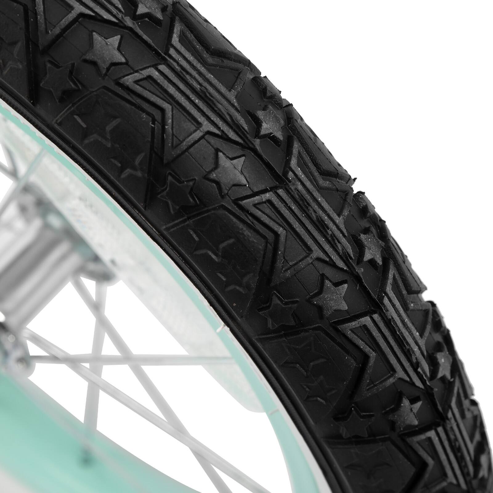 Alt View 4. JOYSTAR - JOYSTAR Cruise 14" Kids Bike for Ages 3-5 Years Old Girls Boys, Child Bicycles with Training Wheels Coaster Brake, Green - Green.