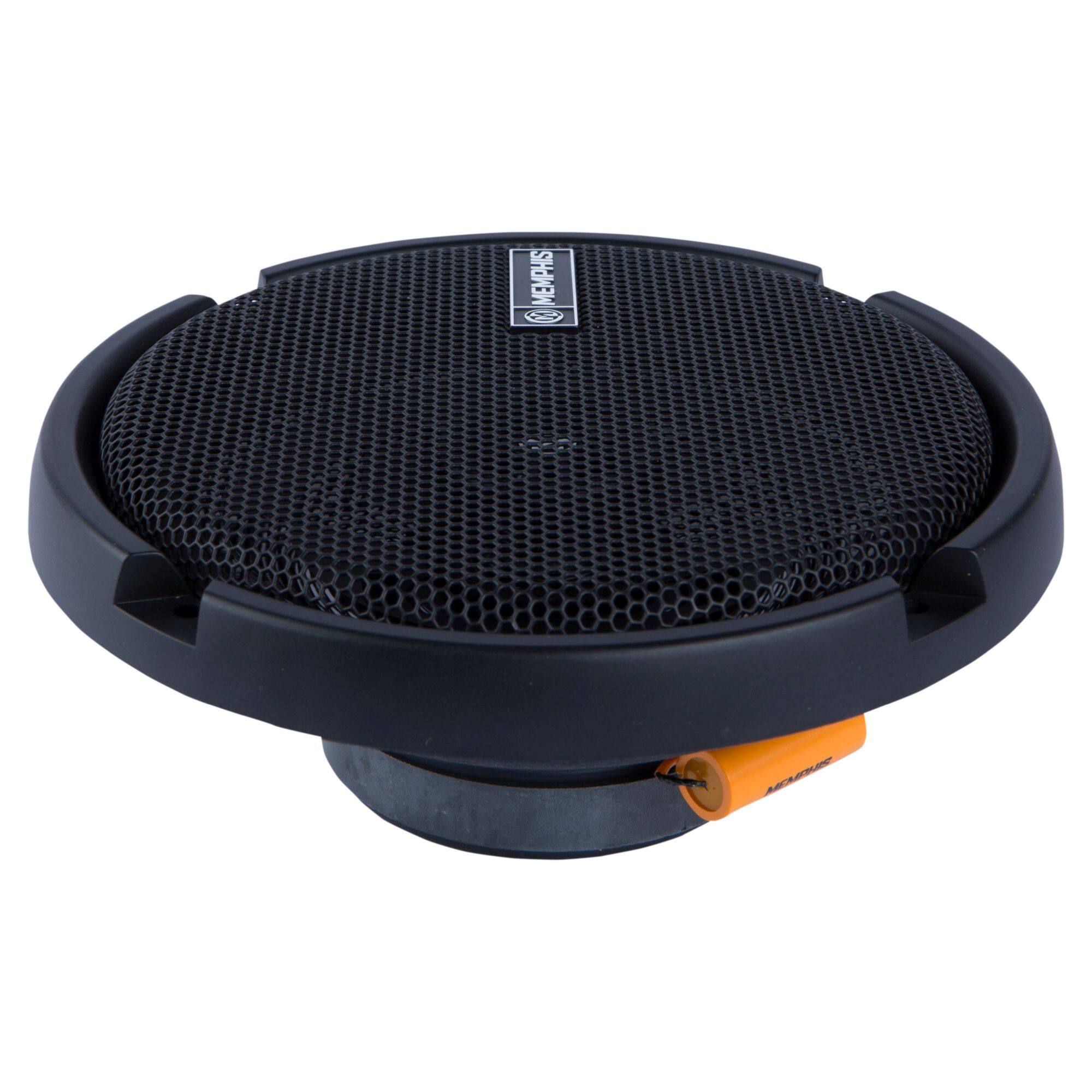 Alt View 5. Memphis Car Audio - Memphis Audio PRXS60  Power Reference Series 6.5" 2-Ohm Oversized Shallow 2-Way Speakers With Swivel Tweeters - Black/Gray.