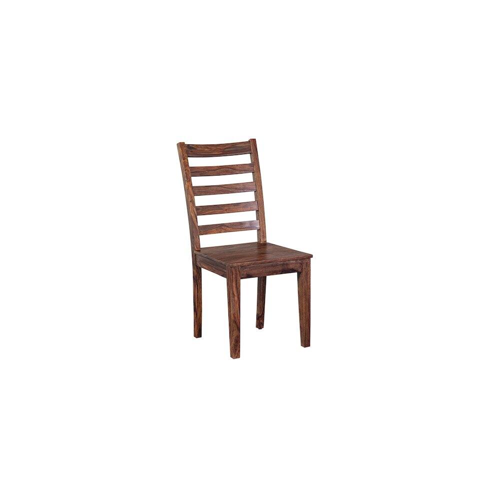 Angle. Porter Designs - Sonora Solid Sheesham Wood Dining Chair - Brown.