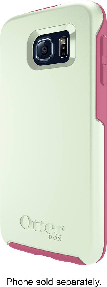Front. OtterBox - Symmetry Series Case for Samsung Galaxy S6 Cell Phones - Melon Pop.