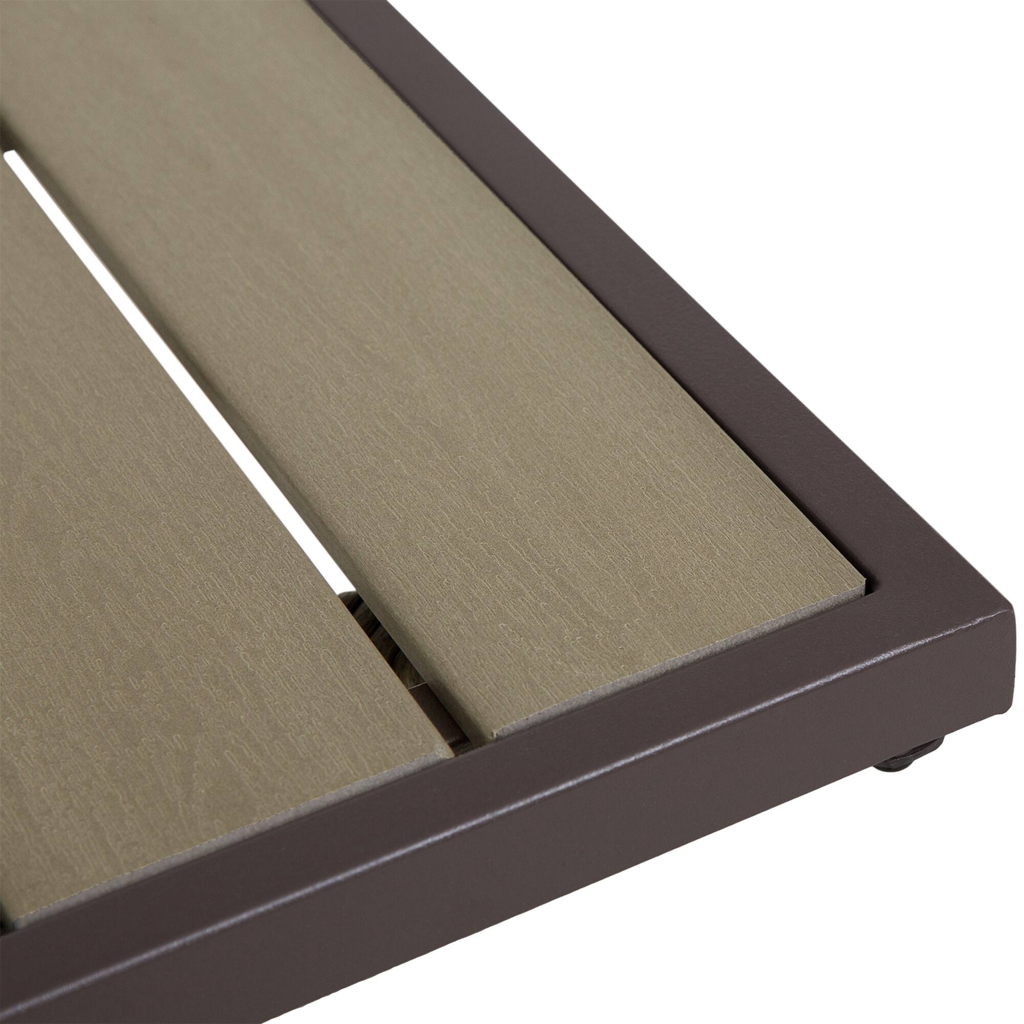 Alt View 8. Outsunny - 3 PCS Rattan Wicker Bar Set with Wood Grain Top Table and 2 Bar Stools for Outdoor, Patio, Poolside, Garden - Grey.