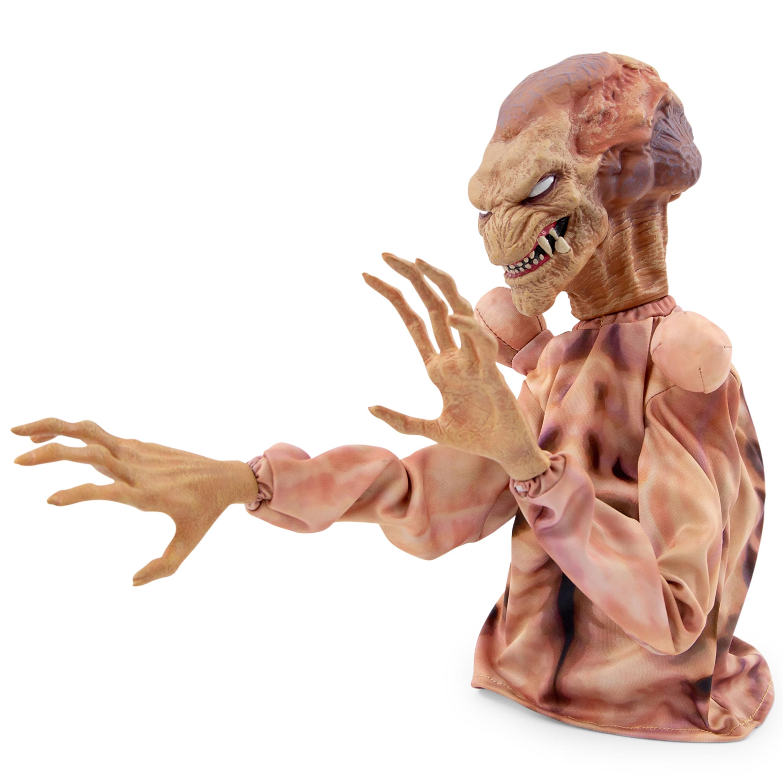 Alt View 2. Toynk - Horror Reachers Pumpkinhead 13-Inch Boxing Puppet Toy | Toynk Exclusive - Brown.