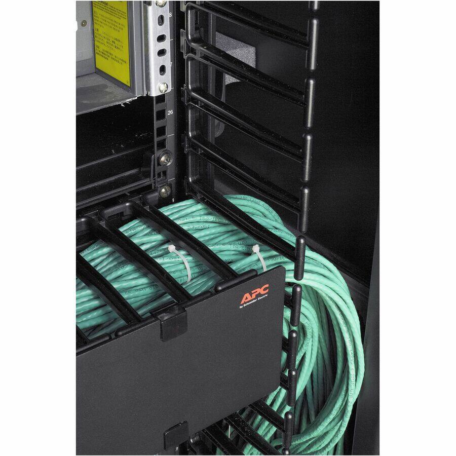 Alt View 6. APC - APC NetShelter Cable Management, Vertical Cable Manager, for NetShelter SX Networking Enclosure, Set of 4, 25 x 1778 x - Black.
