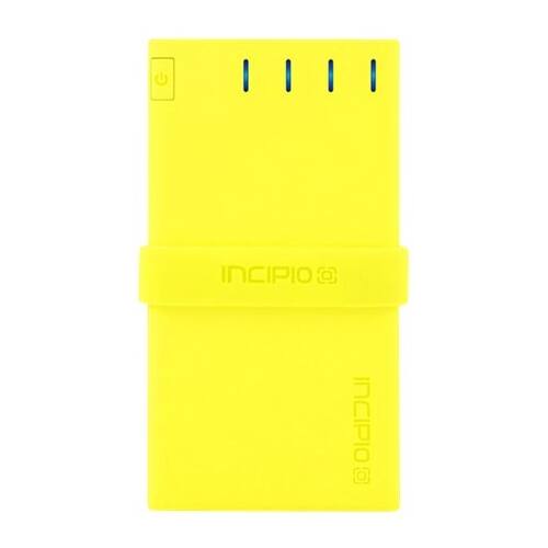 Front. Incipio - offGRID 4000 mAh Portable Charger for Most USB-Enabled Devices - Yellow.