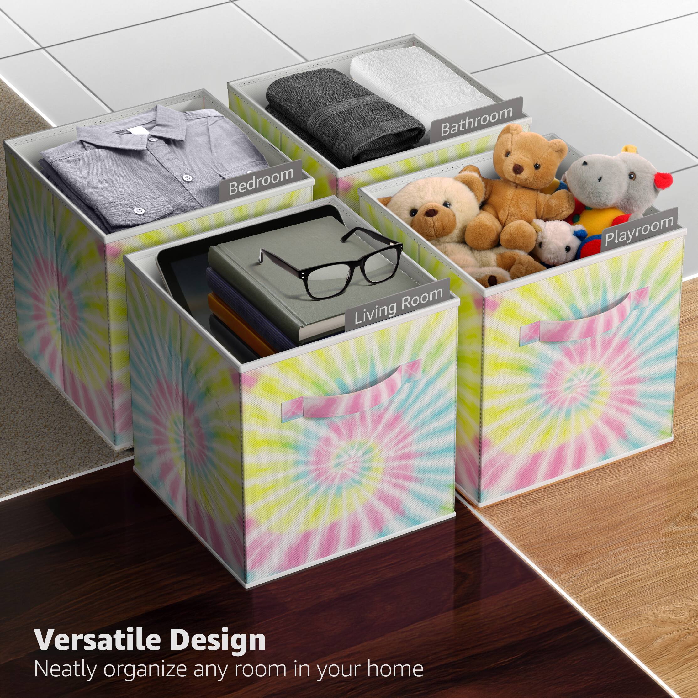 Versatile Design  
Neatly organize any room in your home  

Bedroom  
Bathroom  
Playroom  
Living Room