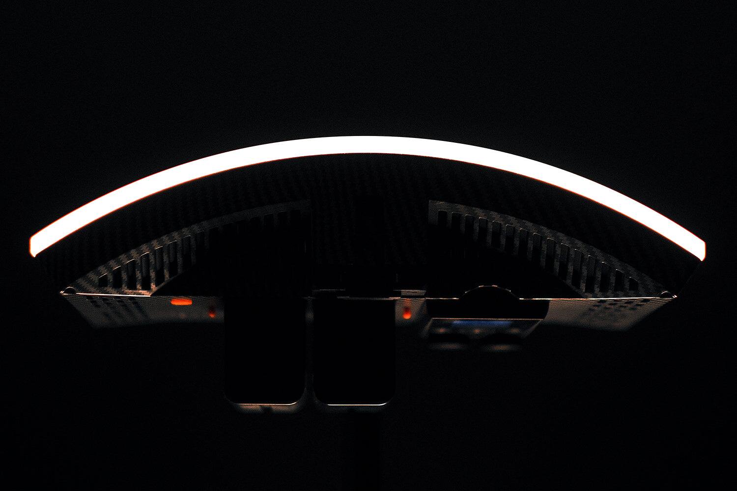 Alt View 5. Fotodiox - Radius Go 1450 - Mini Wide Angle Curved Dual Color Fill Light; 6.75x13in, Bicolor, Dimmable, Diffused Soft Light.