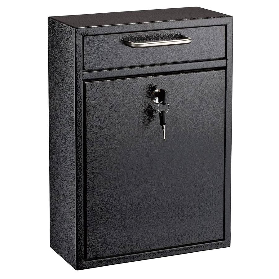 Hm400 Drop Box AdirOffice Drop Box Large Steel Wall Mounted Drop Box Mailbox with Key ...