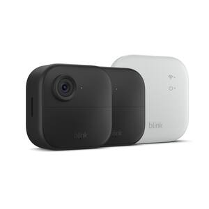 Blink - Outdoor 4 XR — Wireless security camera with extended range, up to 400 feet. Sync Module XR included — 2 Cameras - Black