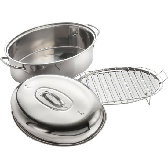 Cook Pro 11-Quart Roaster and Fish Poacher Silver HWCP574 - Best Buy