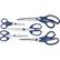Angle. Cook Pro - 5-Piece All-Purpose Kitchen Scissors Set - Blue.