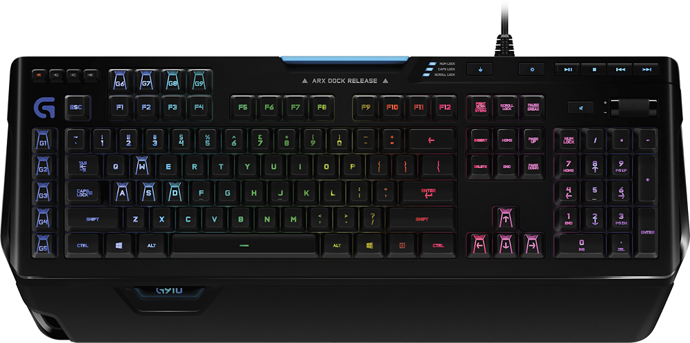 Skråstreg insekt guide Logitech Orion Spectrum G910 Full-size Wired Mechanical Romer-G Tactile  Switch Gaming Keyboard with RGB Backlighting Black 920-008012 - Best Buy