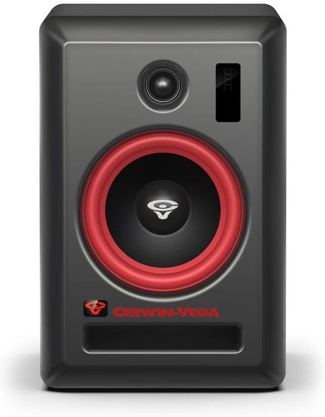 Left. Cerwin Vega - Cerwin Vega VEGA6SB-PR 6 Inch 2-Way Powered Studio Monitor Pair - Black.