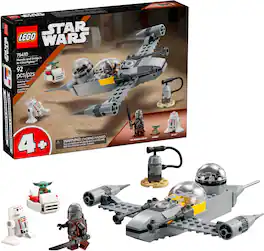 LEGO - Star Wars: The Mandalorian Mando and Grogu's N-1 Starfighter Building Toy 75410