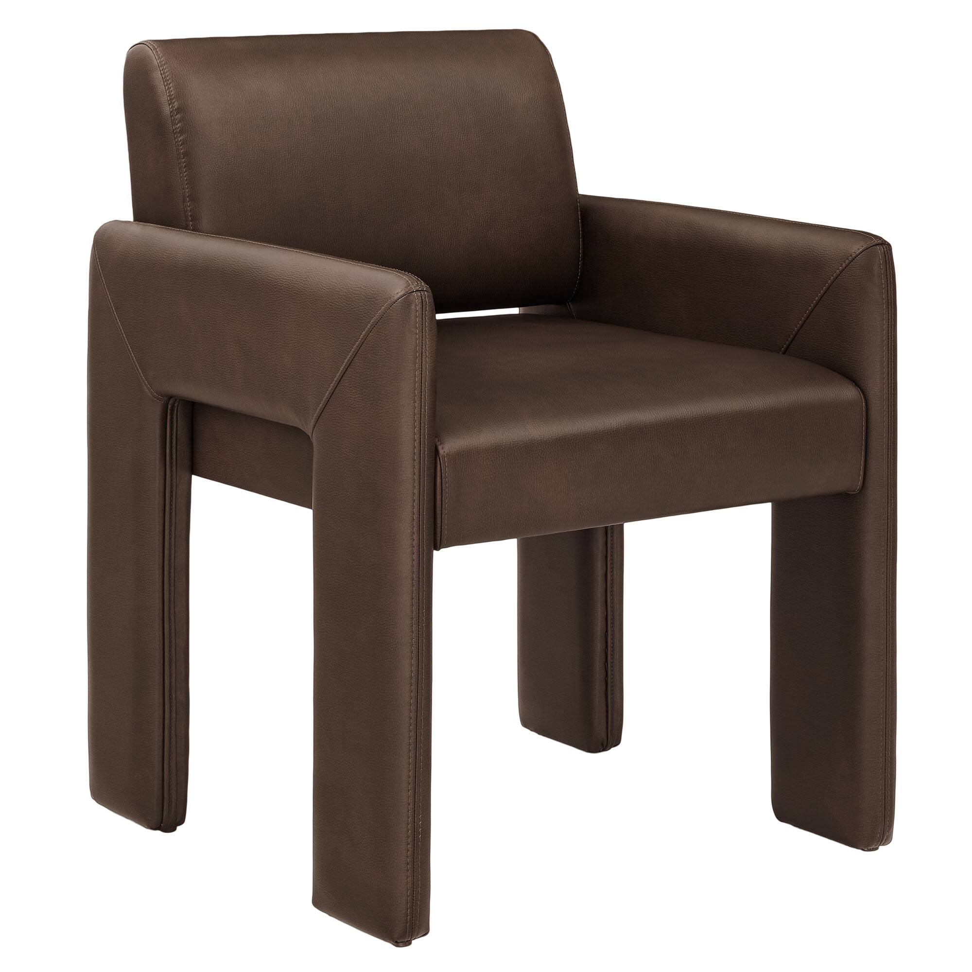 Angle. Modway - Daven Upholstered Dining Chair by Modway - Espresso.