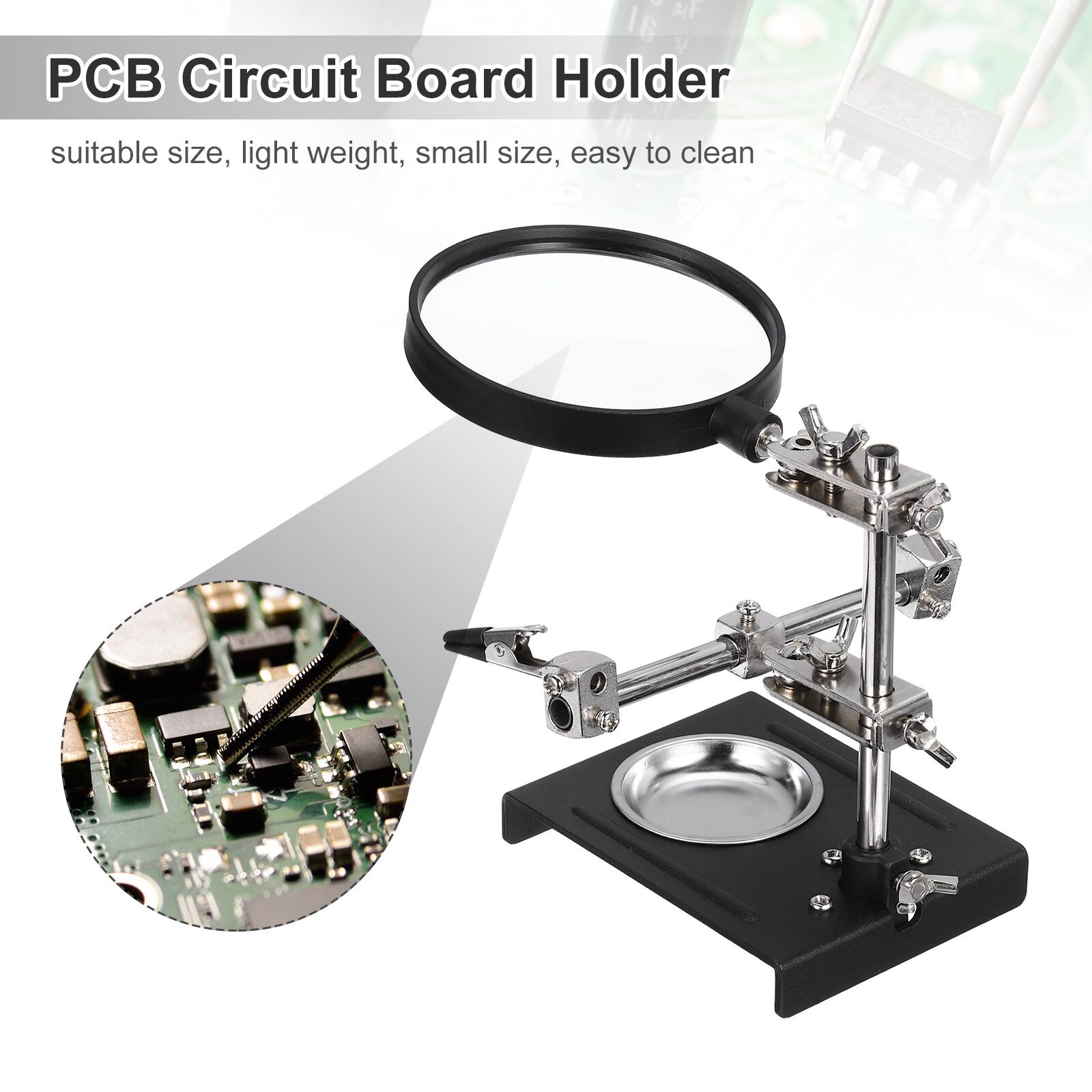 PCB Circuit Board Holder

suitable size, light weight, small size, easy to clean