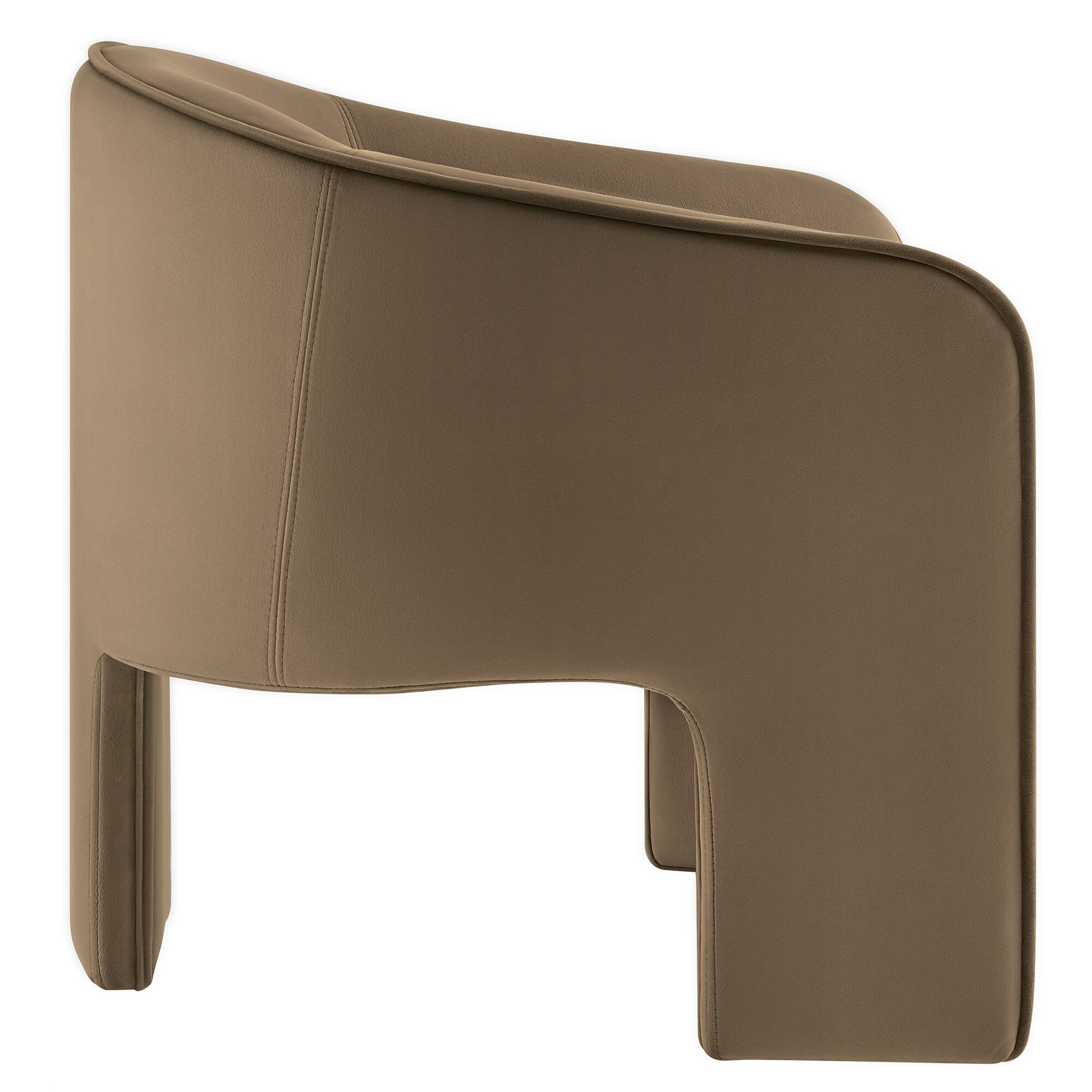 Back. Modway - Greer Performance Velvet Upholstered Accent Armchair by Modway - Gray.