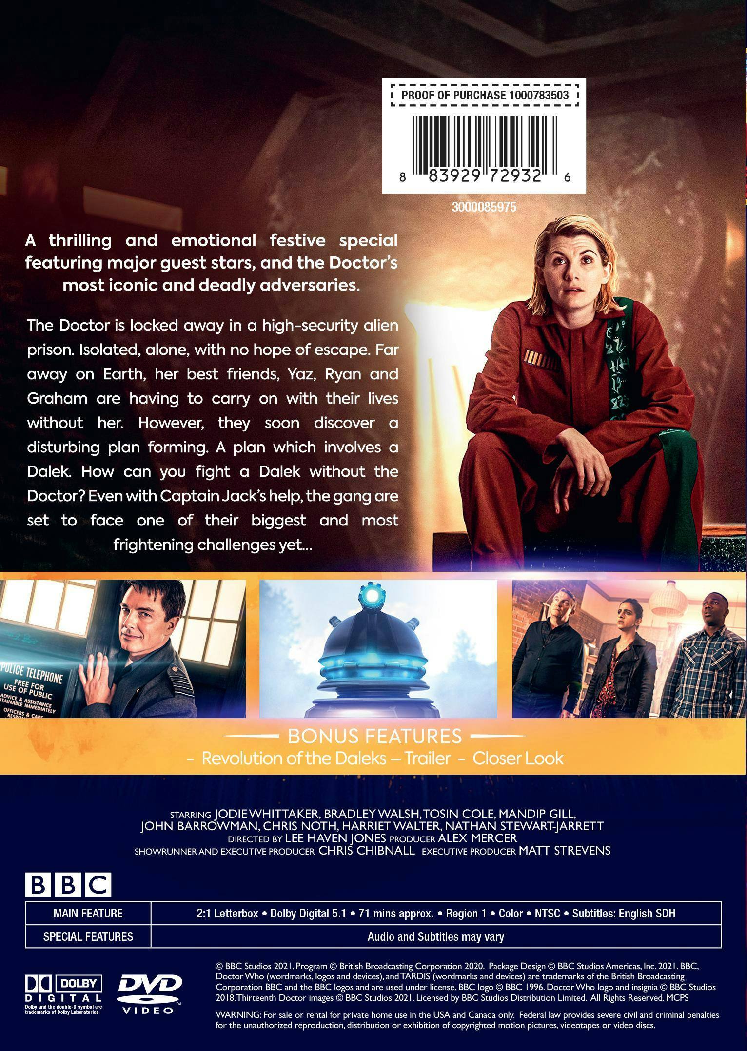 Back. Doctor Who: Revolution of the Daleks [DVD].