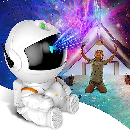 The Best Inks - Astronaut Galaxy Projector Star Light Night For Nebula Ceiling Led Lamp Room Decor With Timer And Remote Gifts - White-1