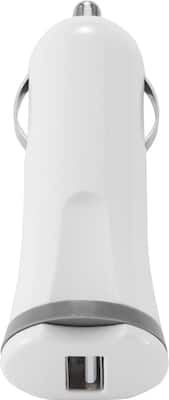 Insignia™ - USB Vehicle Charger - White