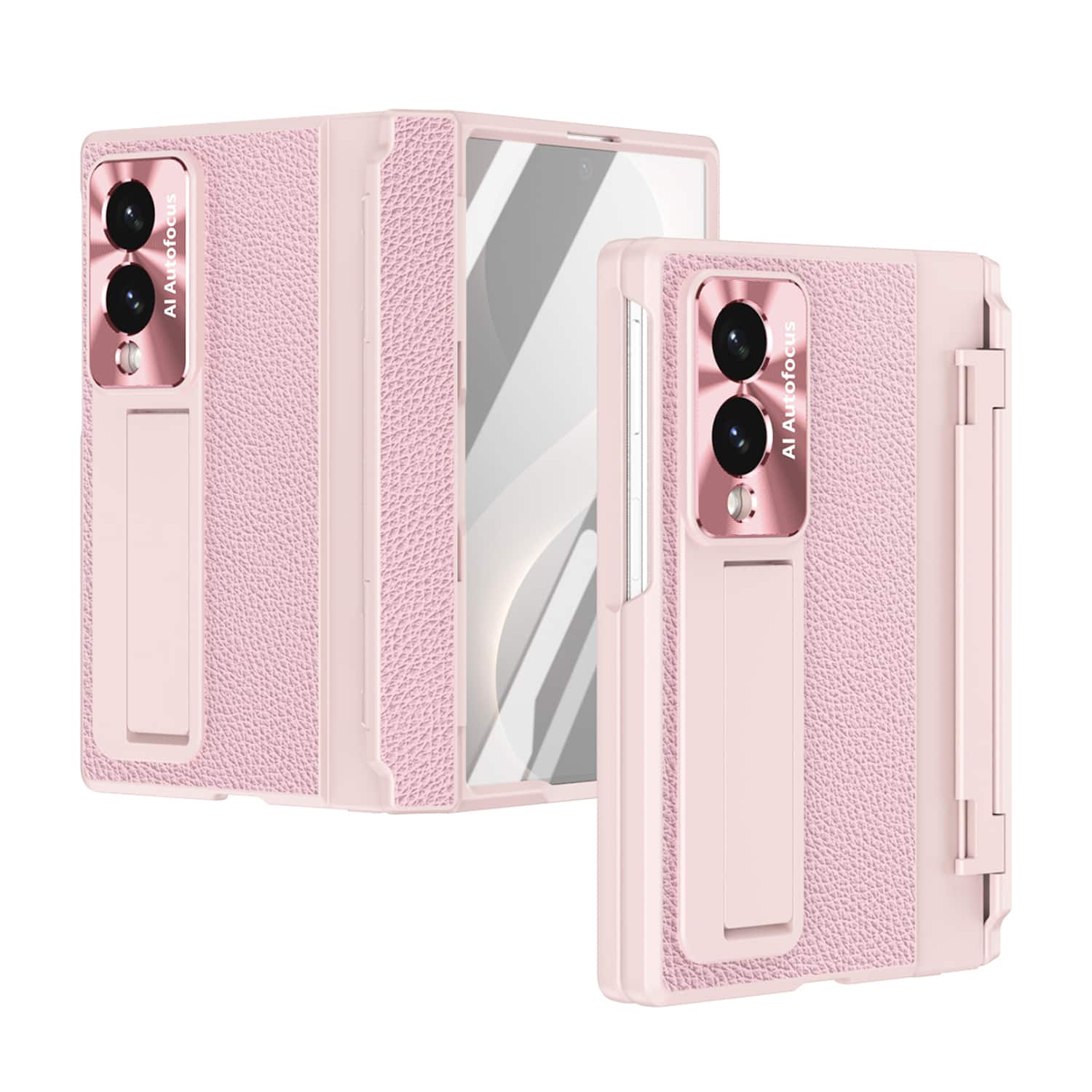 Dteck - Rugged Case for Samsung Galaxy Z Fold8 with Screen Protector & Stand, Shockproof Hard PC Cover with Hinge Protection - Pink price history on PriceWatchPro