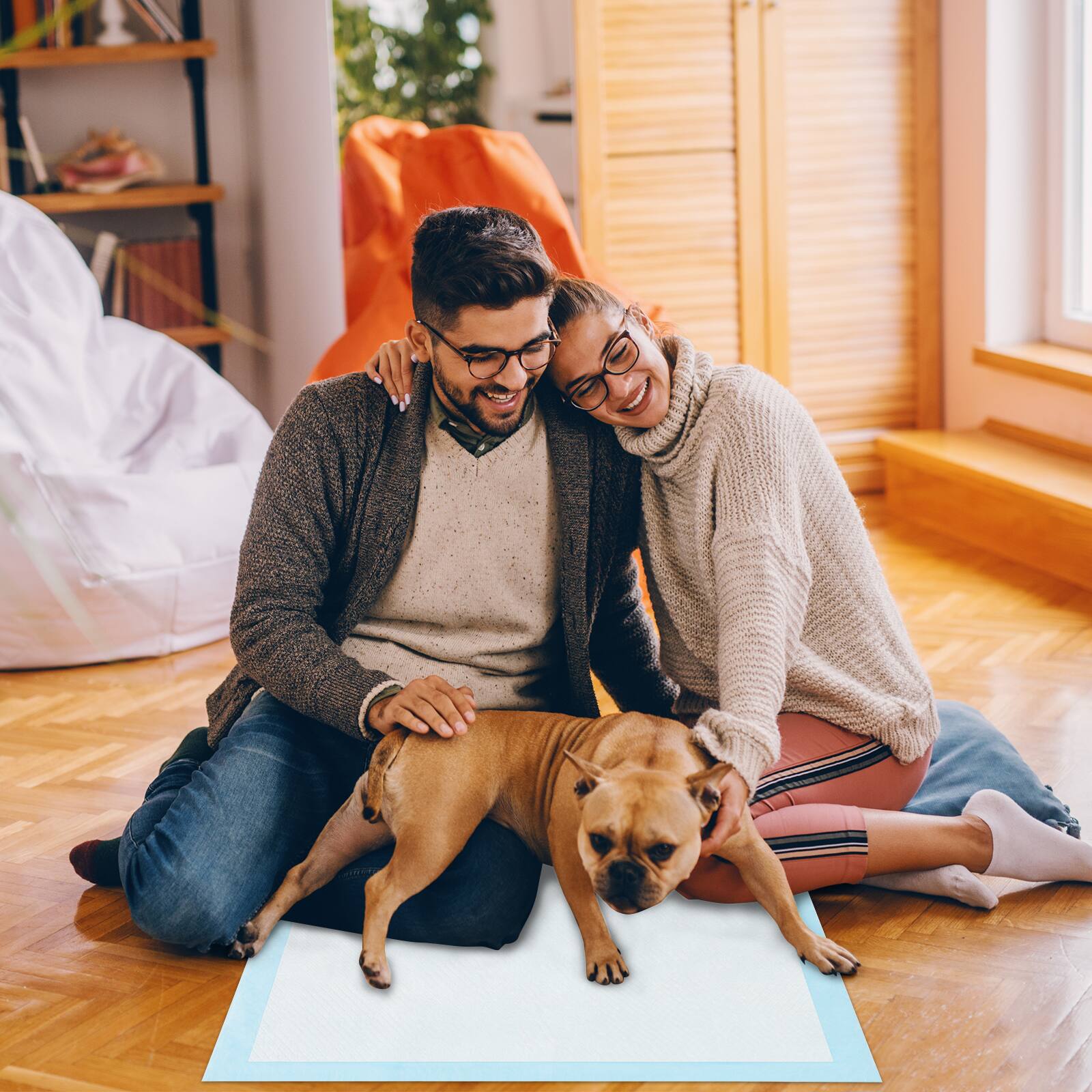 Alt View 4. Gymax - Gymax 18''x 13''(300 Counts) Dog Potty Training Pads Puppy Pee Pads w/ Quick-Drying - Blue.